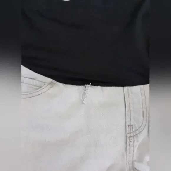 Old Navy light blue maternity jean shorts - Picture 3 of 5